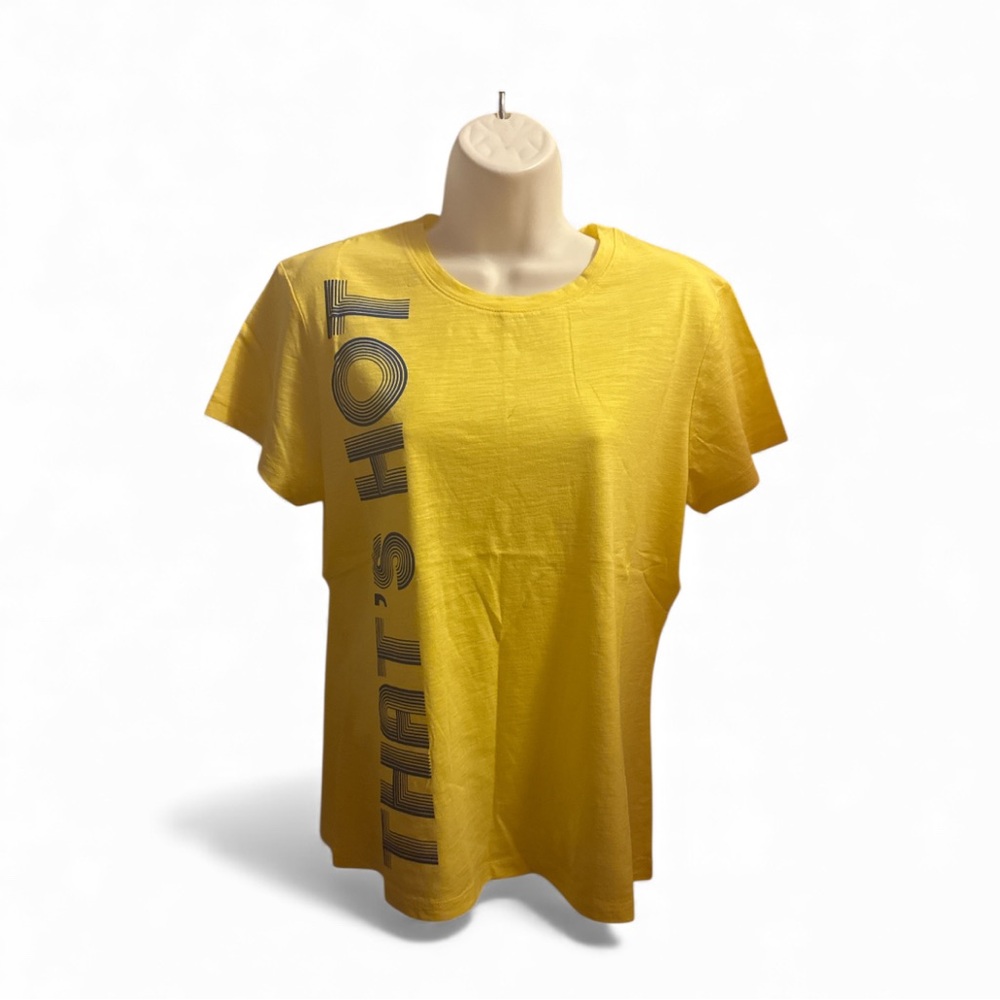 Yellow Graphic T-Shirt Paris Hilton